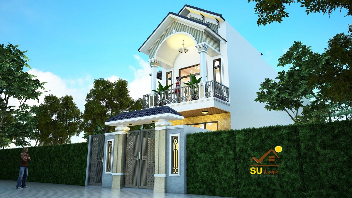 Nhà phố mái thái đẹp thầy Chánh – 02 tầng